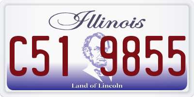 IL license plate C519855