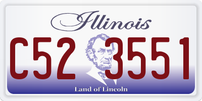 IL license plate C523551