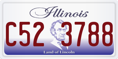 IL license plate C523788