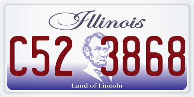 IL license plate C523868