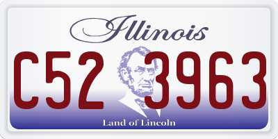 IL license plate C523963