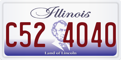 IL license plate C524040