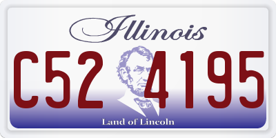IL license plate C524195