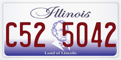 IL license plate C525042