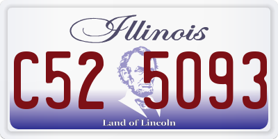 IL license plate C525093