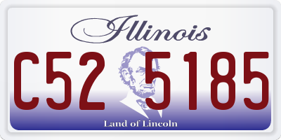 IL license plate C525185