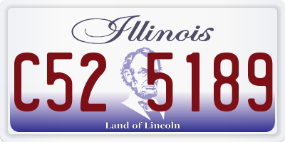 IL license plate C525189
