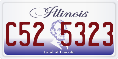 IL license plate C525323