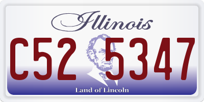IL license plate C525347