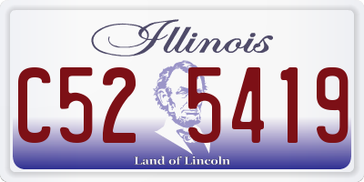 IL license plate C525419