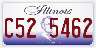 IL license plate C525462