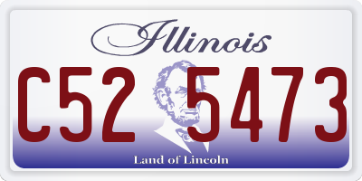 IL license plate C525473
