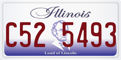 IL license plate C525493