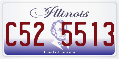 IL license plate C525513