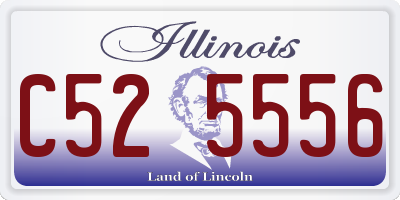 IL license plate C525556