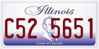 IL license plate C525651