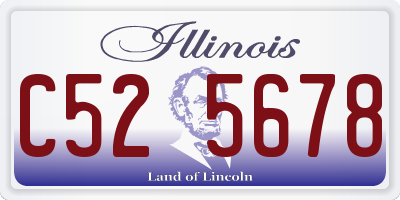 IL license plate C525678