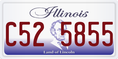 IL license plate C525855