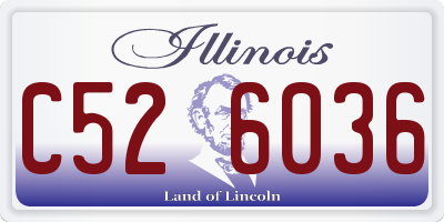 IL license plate C526036