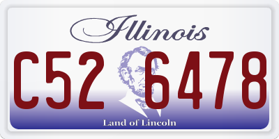 IL license plate C526478