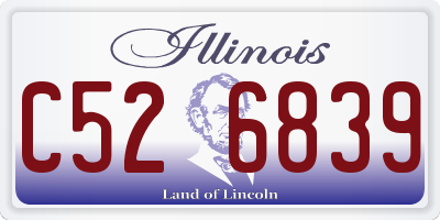 IL license plate C526839