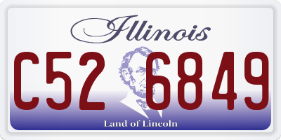 IL license plate C526849
