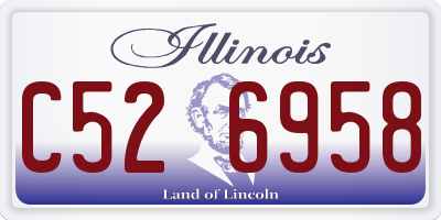IL license plate C526958