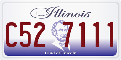 IL license plate C527111