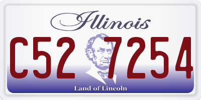 IL license plate C527254