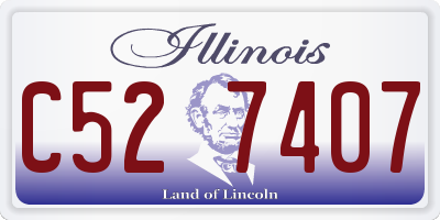 IL license plate C527407