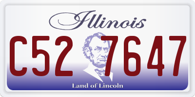 IL license plate C527647