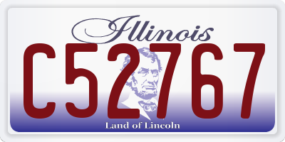 IL license plate C52767