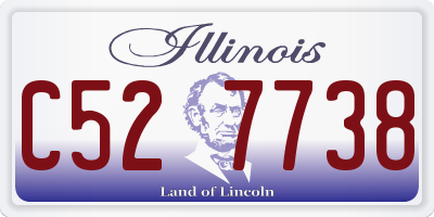 IL license plate C527738