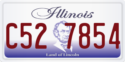 IL license plate C527854