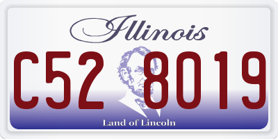 IL license plate C528019
