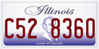 IL license plate C528360