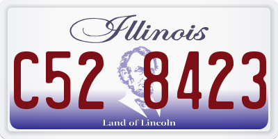IL license plate C528423