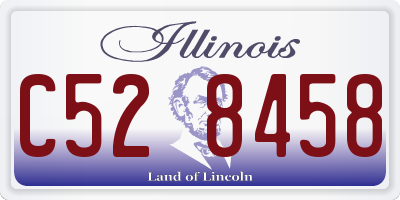 IL license plate C528458
