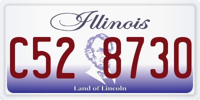 IL license plate C528730