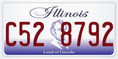 IL license plate C528792