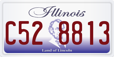 IL license plate C528813