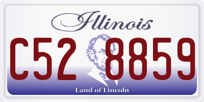 IL license plate C528859