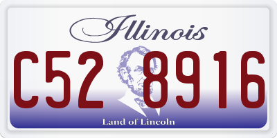 IL license plate C528916