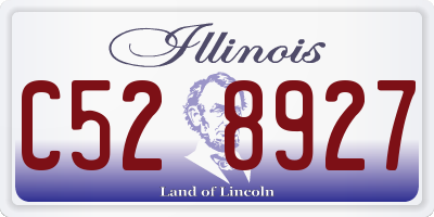 IL license plate C528927