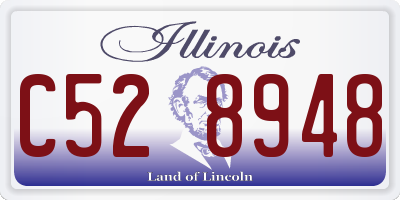 IL license plate C528948