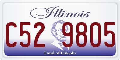 IL license plate C529805