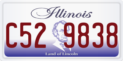 IL license plate C529838