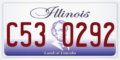 IL license plate C530292