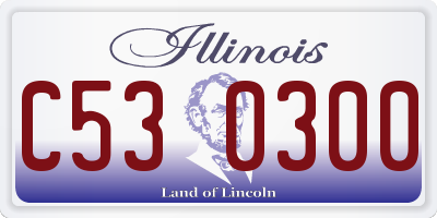 IL license plate C530300