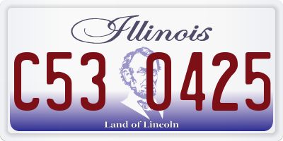 IL license plate C530425